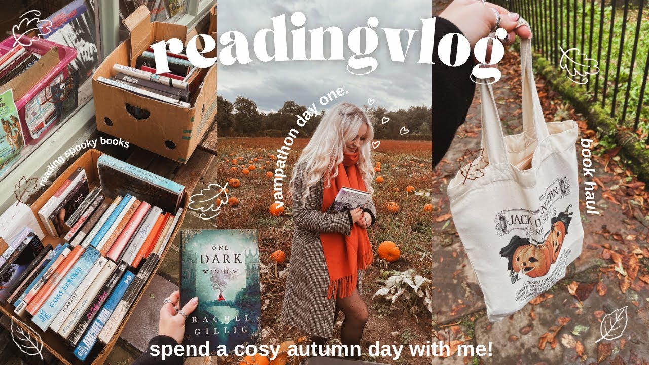 READING VLOG ★ spend a cosy day reading with me🕯️🍂☕🧸 vamapthon day one! AD
