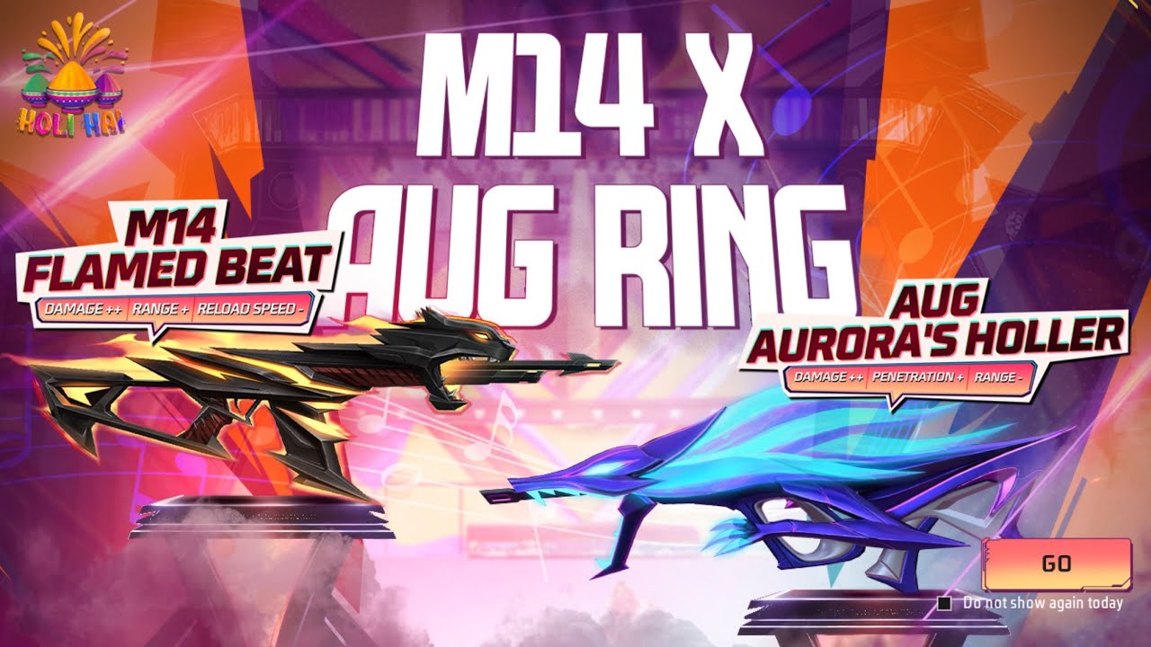 Free Fire New AUG & M14 Skin Event 🔥 Worth It or Waste Diamonds?