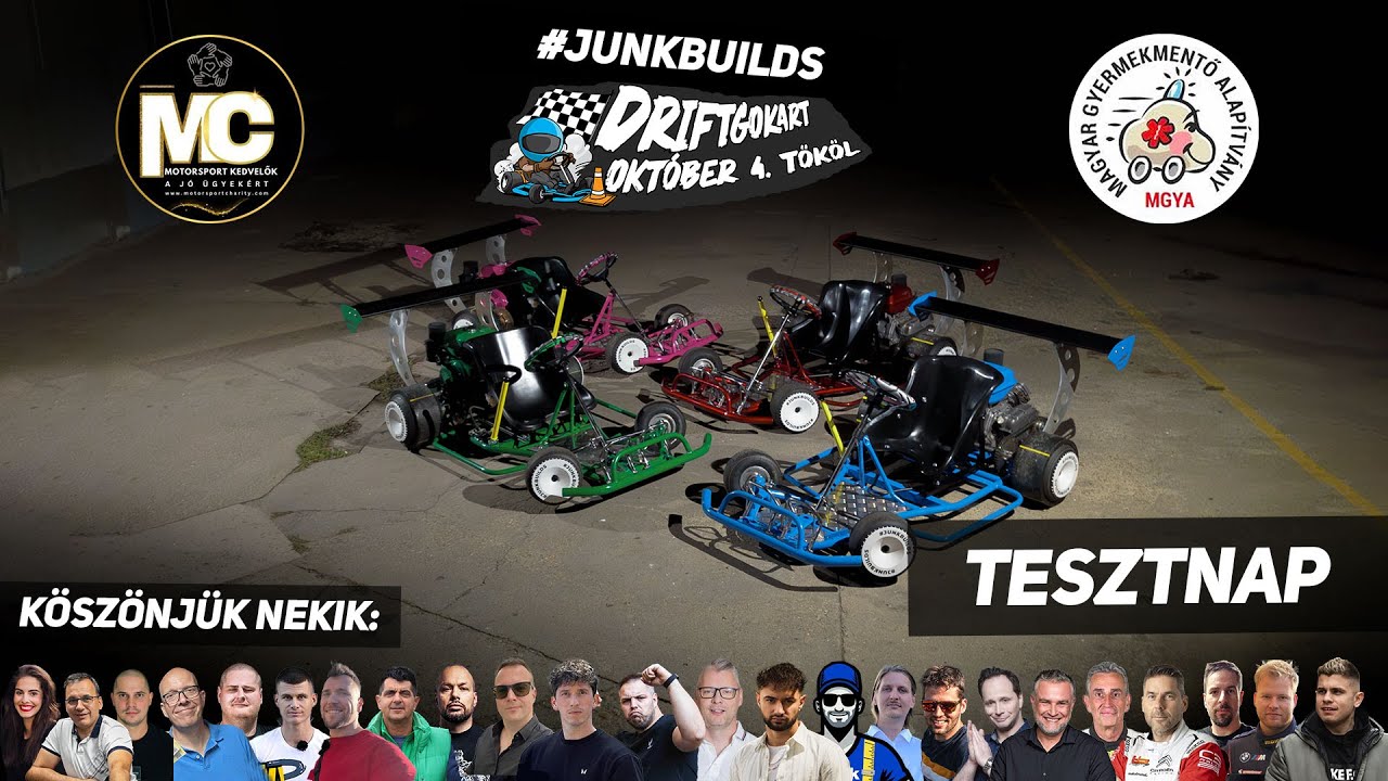 Teszteltünk, romboltunk de újraépülünk hiszen már csak 2 nap!  #junkbuilds #jótékonyság #driftgokart
