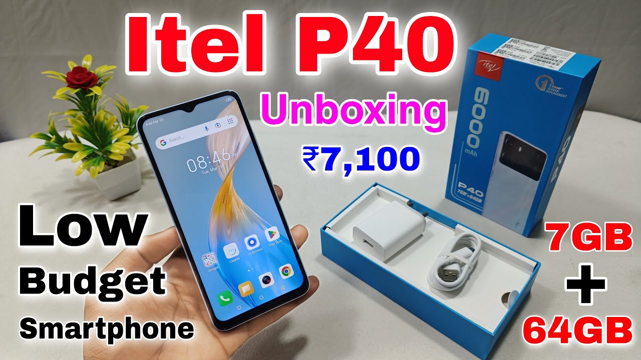 Itel P40 Unboxing And First Impression || Itel P40 Camera Test, Features,7GB+64GB 💥💥