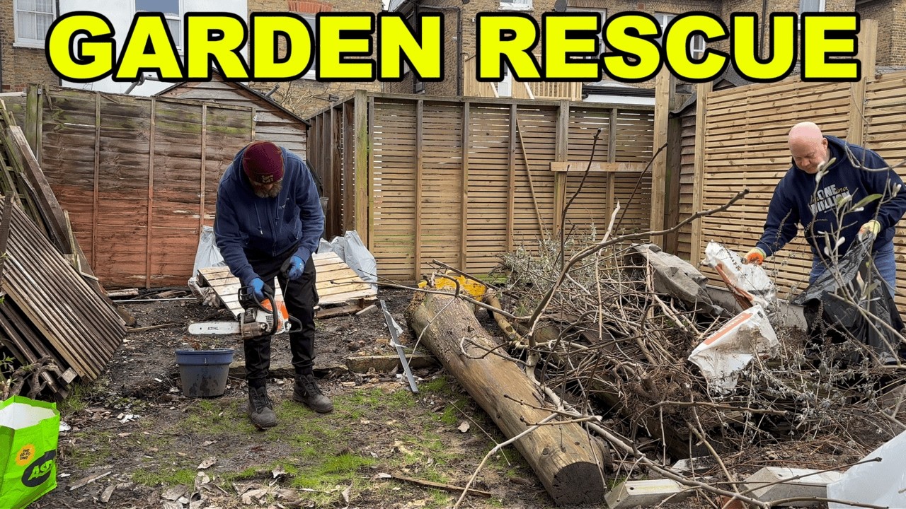 This Garden Was FULL Of Wood!! Garden Transformation