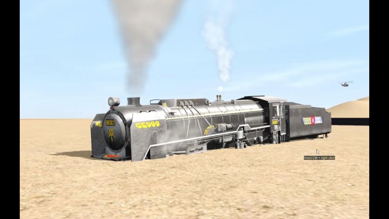 DEEP DESERT SANDS - GALAXY EXPRESS 999 GROUNDED! - HELICOPTER CHASED! - TRAINZ RAILROAD SIMULATOR