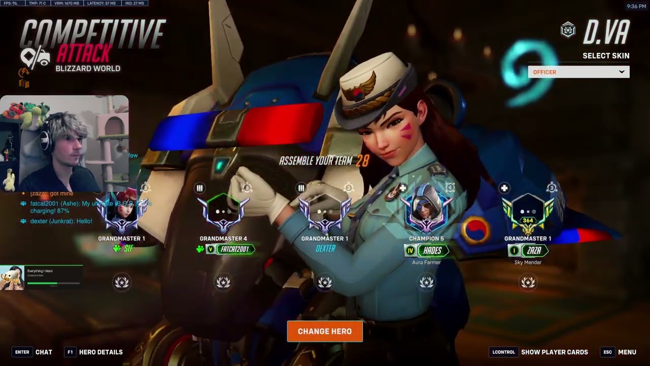 THAT TANK GAP😮‍💨 ColourHex Dominating Dva Gameplay Overwatch Archive