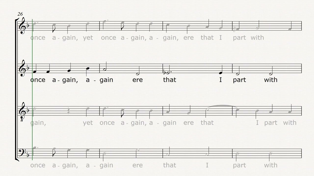 Adieu Sweet Amaryllis John Wilbye - ALTO a capella (training score)