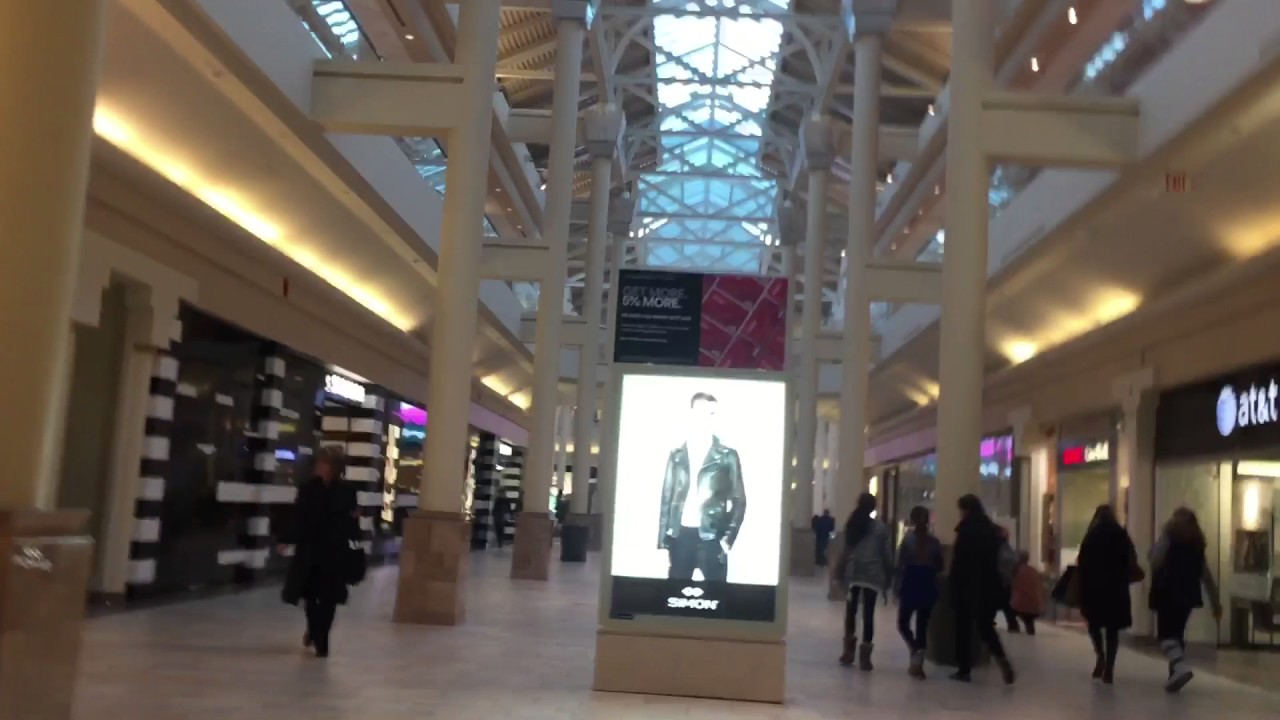 MALL WORLD SERIES: BURLINGTON MALL AT NIGHT BURLINGTON MASSACHUSETTS