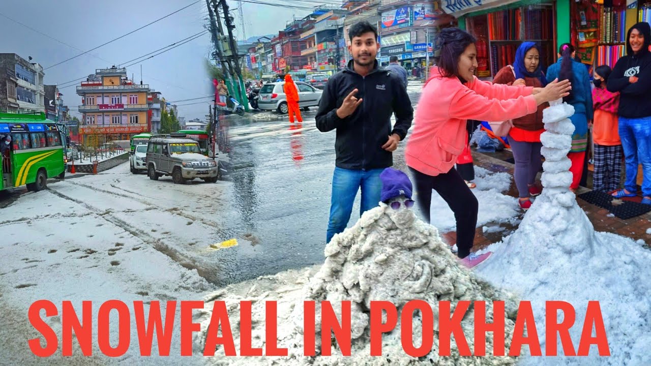 Snowfall In Pokhara Nepal || Pokhara Snowfall || City Rider Vlogs