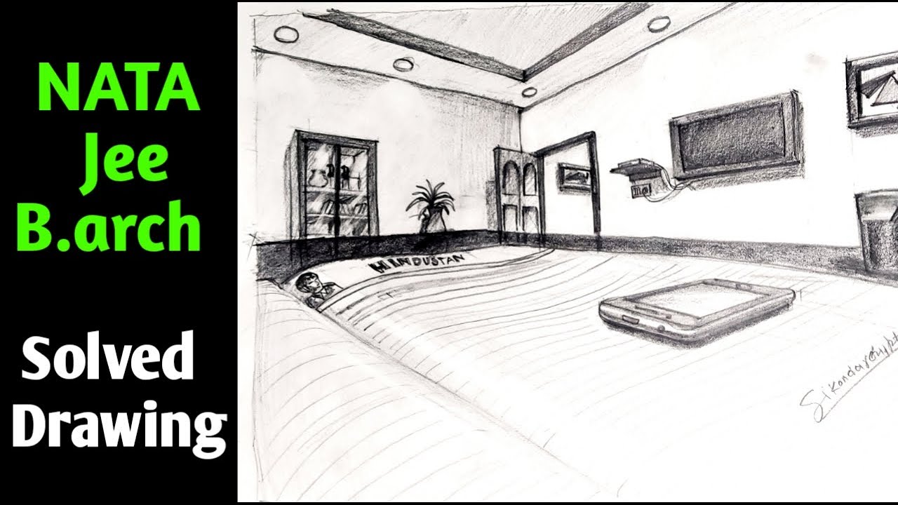 NATA Drawing Solution | JEE Paper 2 Drawing | Artist Sikandar Gupta |