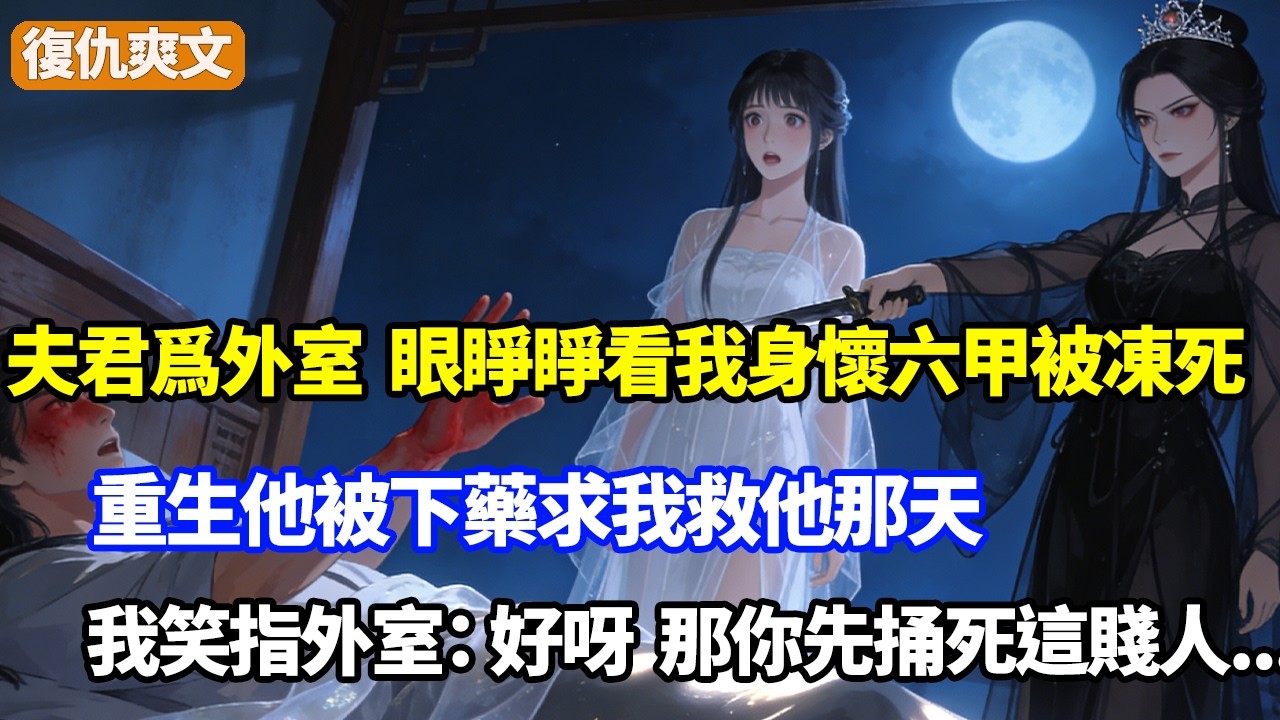 夫君爲外室，眼睜睜看我身懷六甲被凍死，重生他被下藥求我救他那天，我笑扔一把刀指他外室：好呀，你先捅死這賤人
