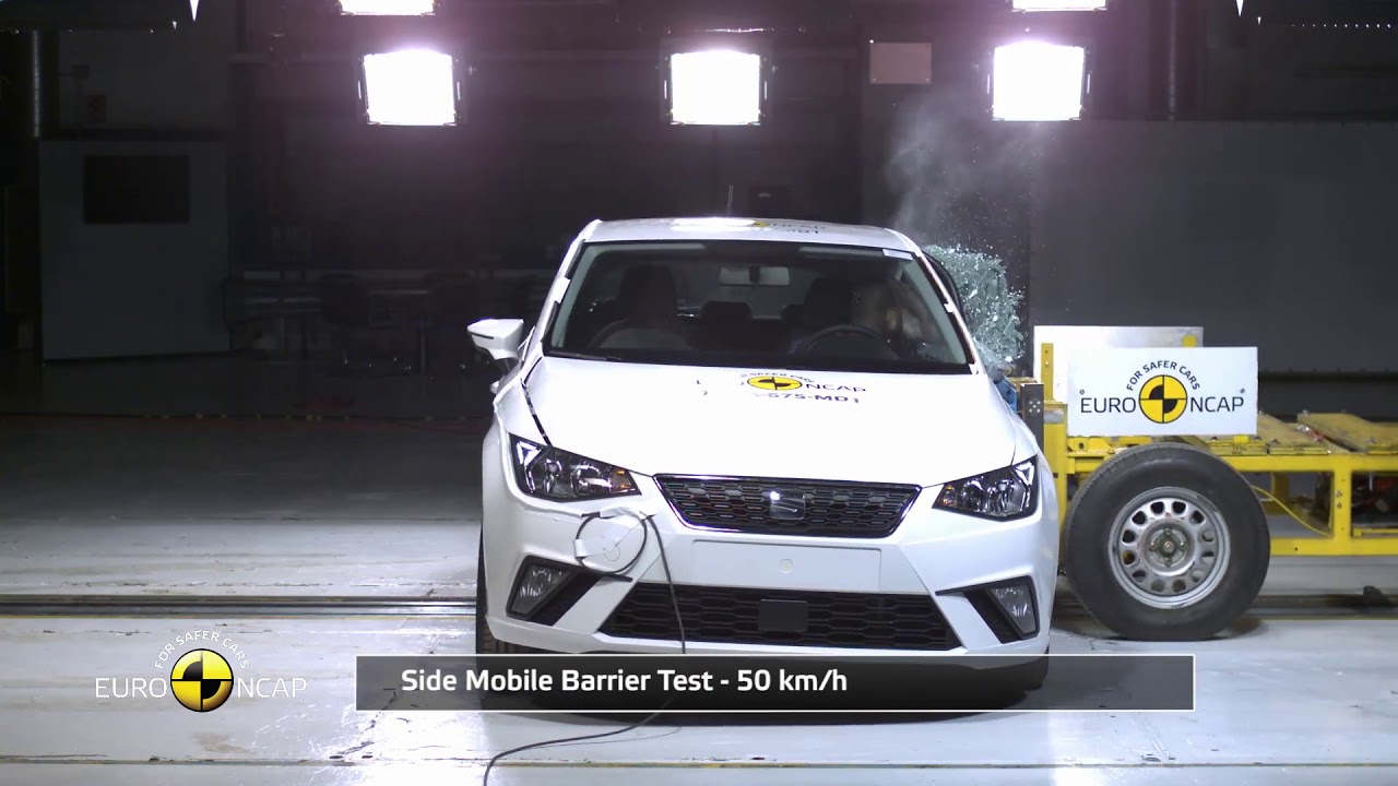 Seat Ibiza 5 6F 2017 Краштест, экстренное торможение