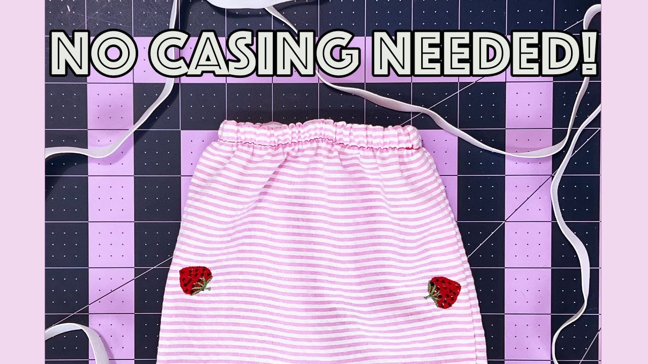 How To Sew An Elastic Waistband Without Casing!