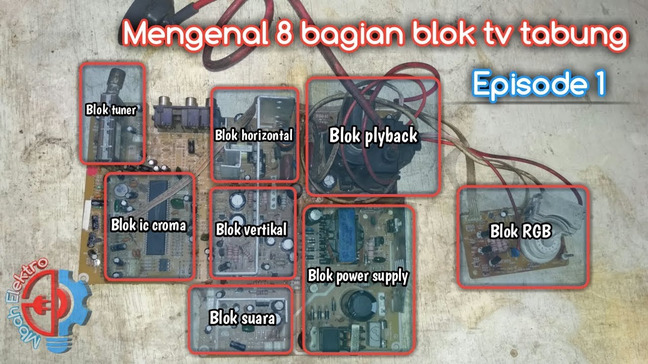 Memahami sistem kerja dan bagian blok mesin tv tabung | episode 1