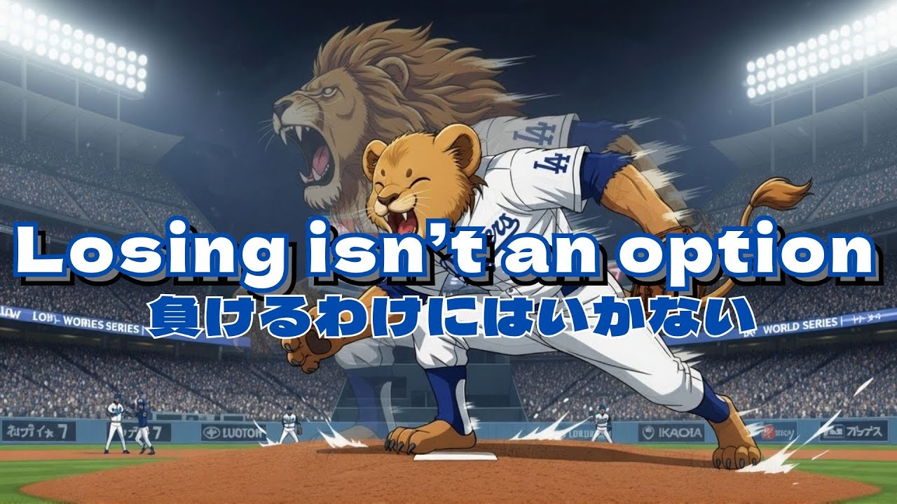Losing isn't an option 負けるわけにはいかない。 The legend of WS2025 MVP Yamamoto / 伝説の男 山本由伸 ENG/JPN Lyrics