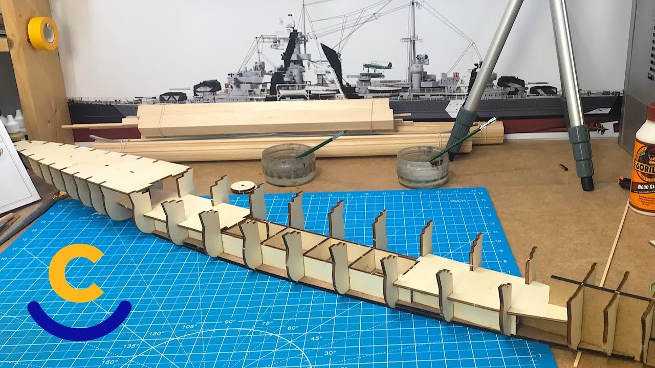 OcCre - 1:200 Prinz Eugen wooden model Ship / 1070mm Bow to Stern
