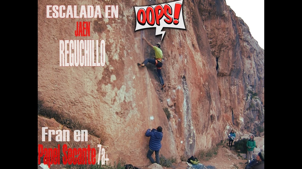 Una de las mejores vías de Reguchillo (Jaén) [PAPEL SECANTE 7a+]