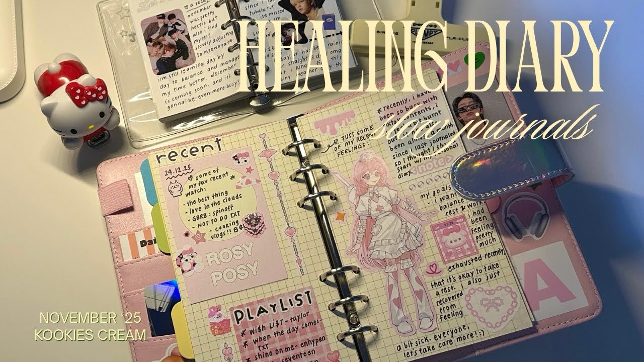 healing diary ⋆🧸ིྀ | learning to journal without the pressure of &ldquo;having it to be perfect&rdquo; ᰔᩚ