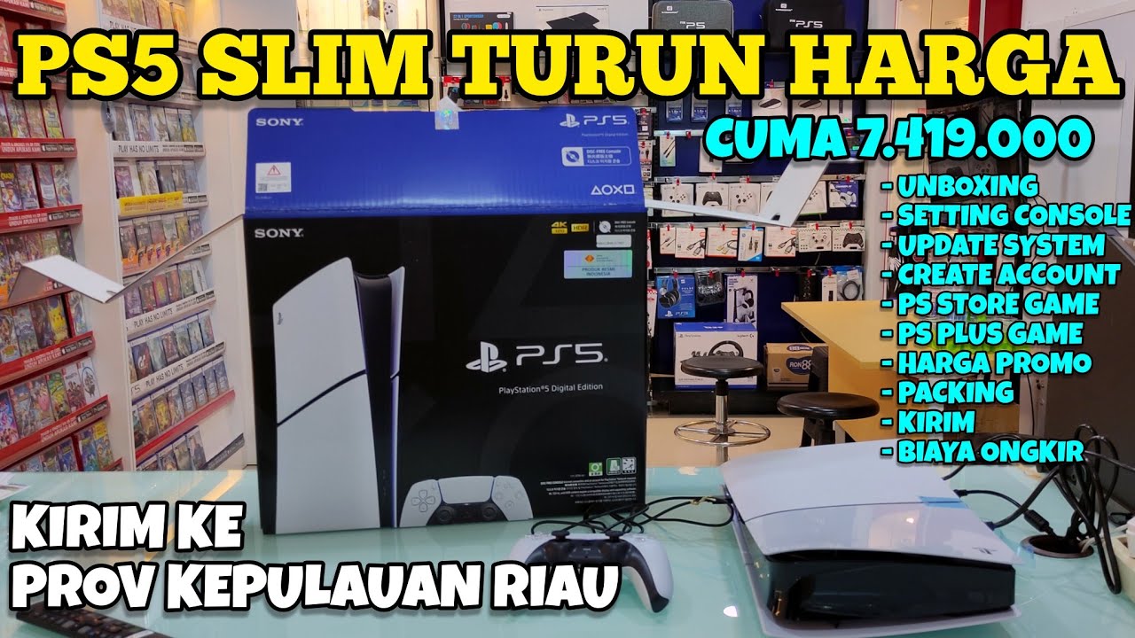 TURUN HARGA PS5 SLIM | FULL  REVIEW SETTING UNBOXING PS5 SLIM DIGITAL