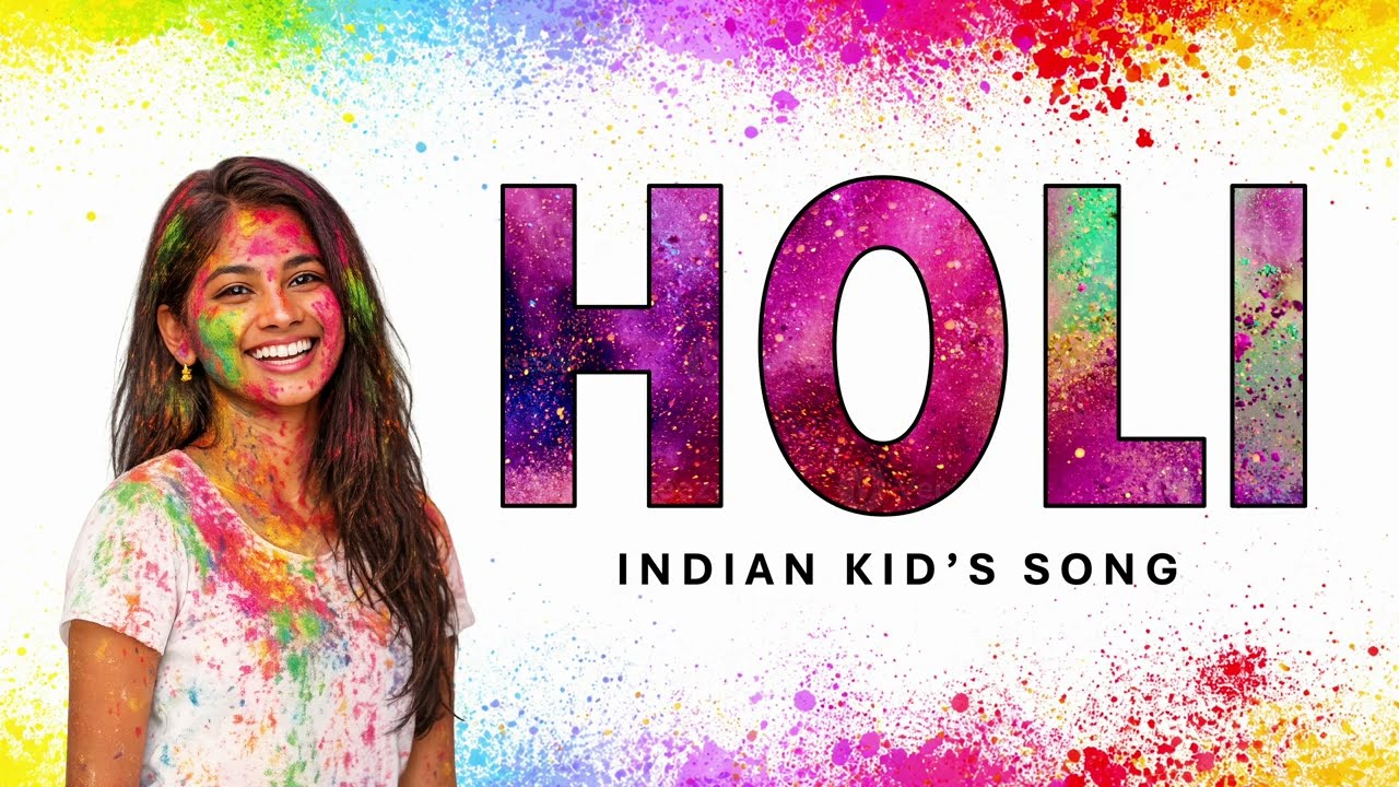 Holi Song for Kids 🇮🇳