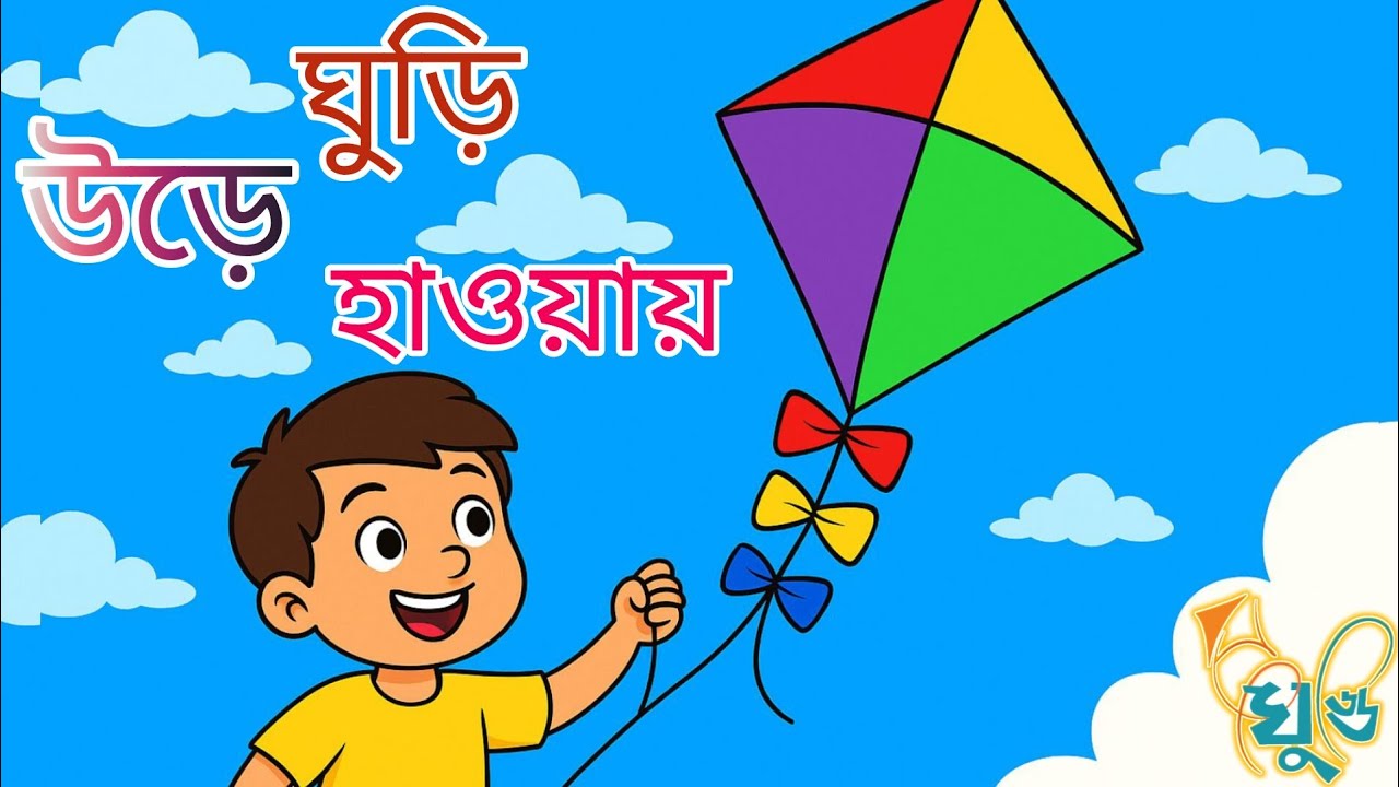 🪁 ঘুড়ি উড়ে হাওয়ায় 🎈 | 🃏 মজাদার কবিতা 2026 🔥 | ঘুড়ির মজা 😄 | ✍️Joydip Dutta Poetry