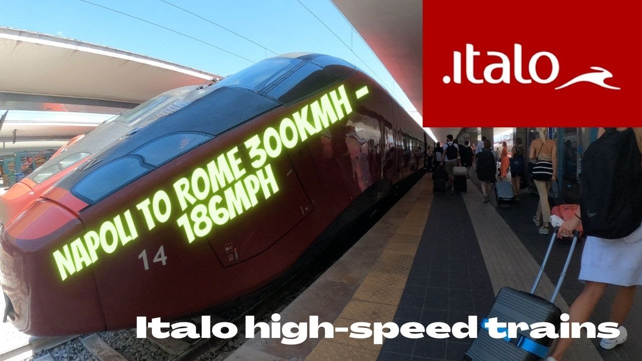 TRAVEL DAY - NAPOLI TO ROME TRAIN STATION AT 300KMH - ITALY'S BEST TRAIN? - ITALO HIGHSPEED TRAINS