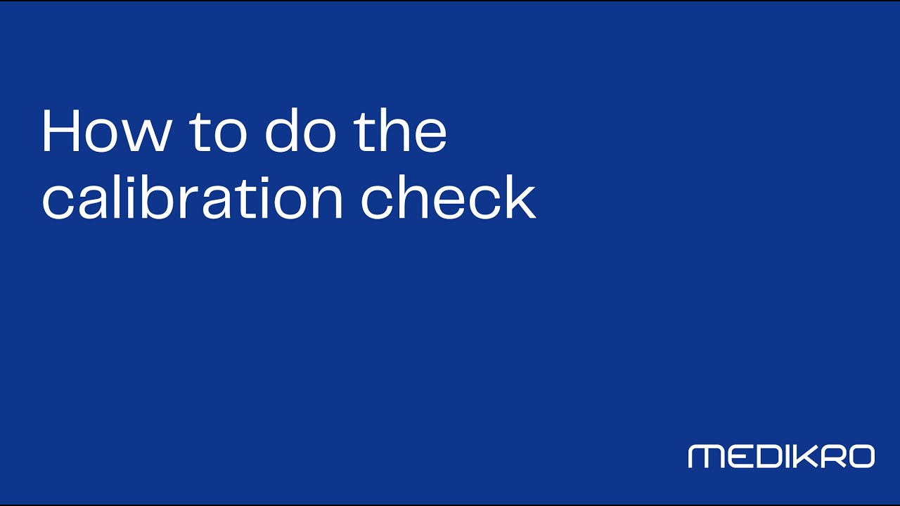 How to do the calibration check for Medikro Spirometer