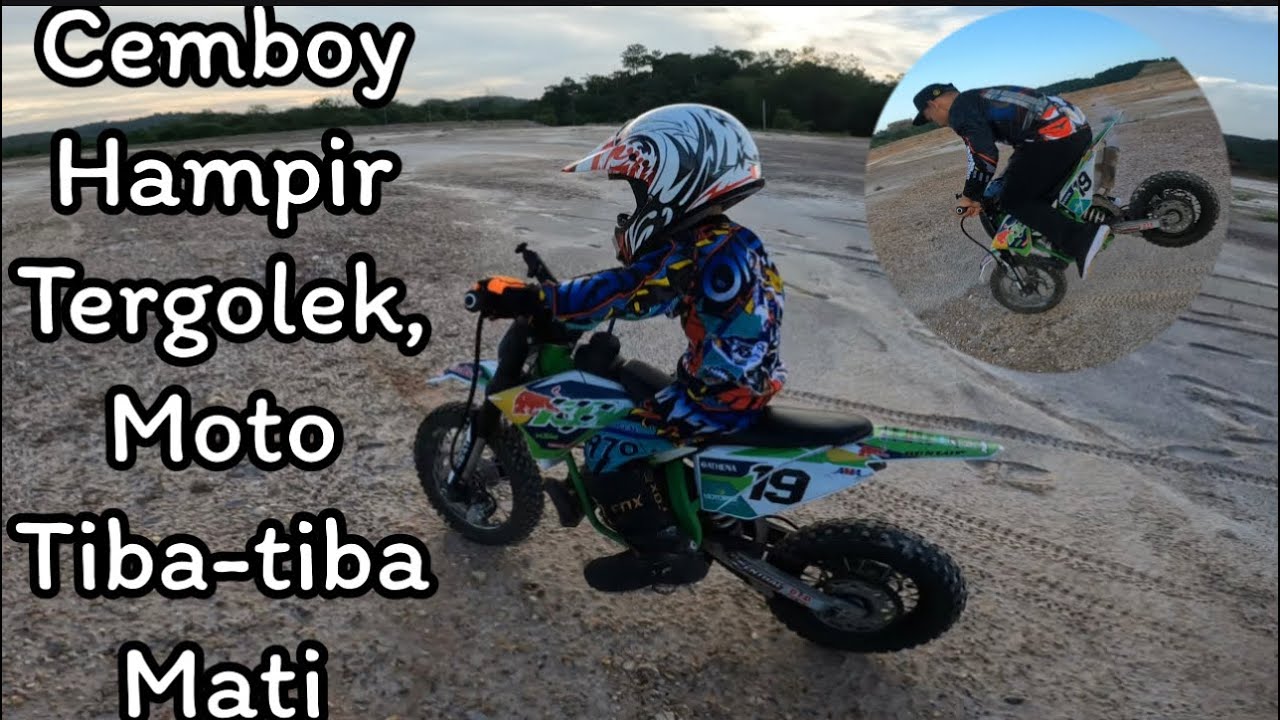 Dalam masa terdekat ni Cem nak masuk event motocross, Cem kena training kuat2 Cem💪