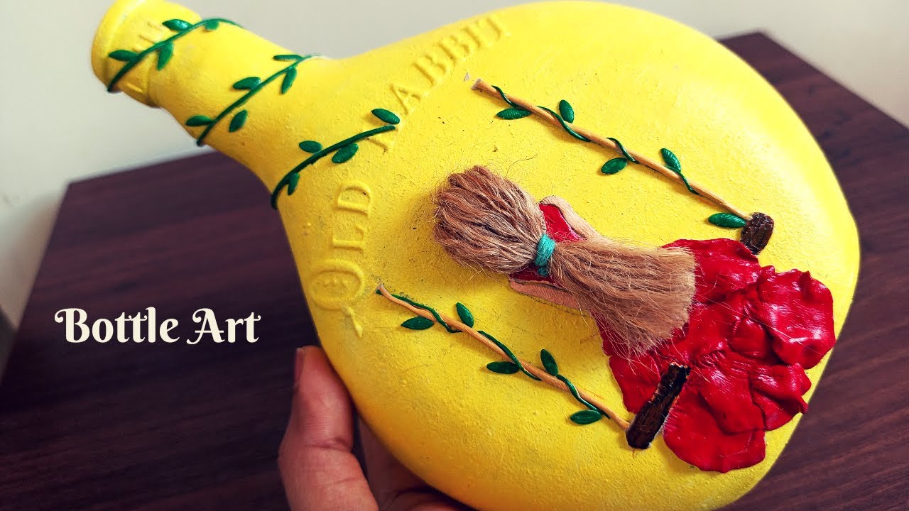 വെത്യസ്തമായ ഒരു ബോട്ടിൽ ആർട്ട്‌ / Bottle Art  in Malayalam
