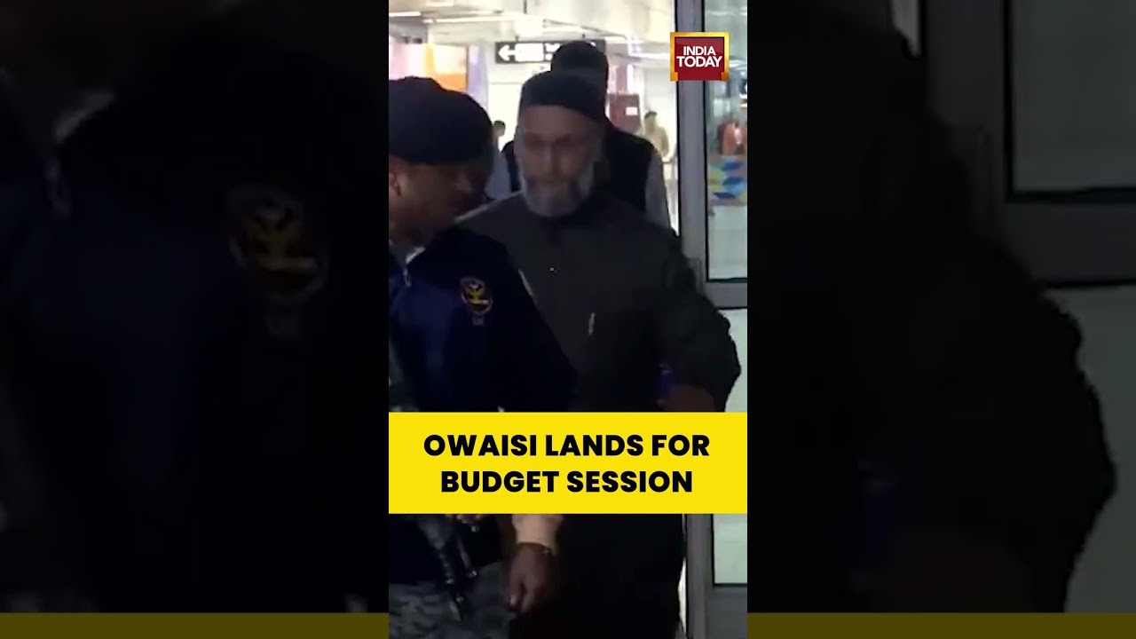 AIMIM Chief Asaduddin Owaisi Arrives in Delhi Ahead of Parliament Budget Session | #asaduddinowaisi