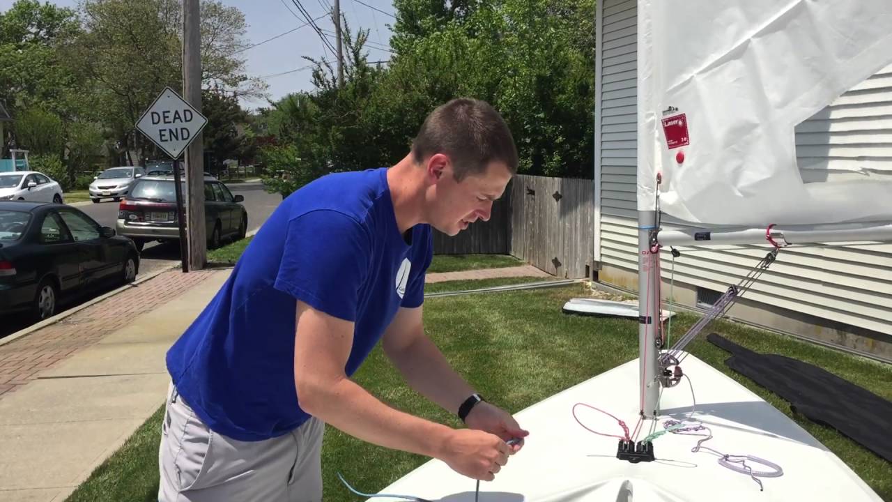 How to rig a Laser Mainsheet
