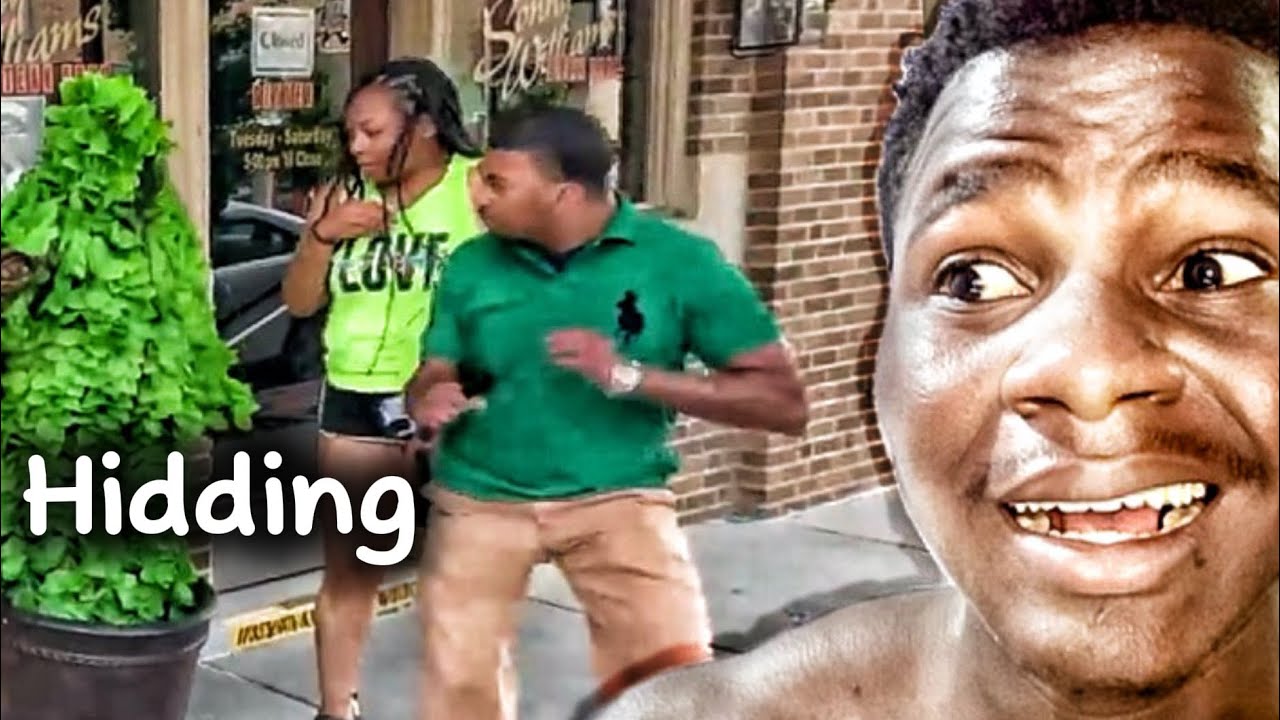 People Pretending to Be Flowers.. Then Scaring Strangers