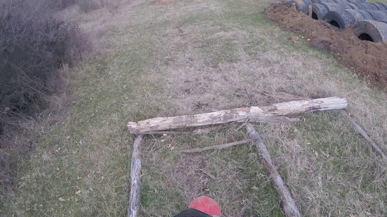 I test new endurocross track near to my backyard