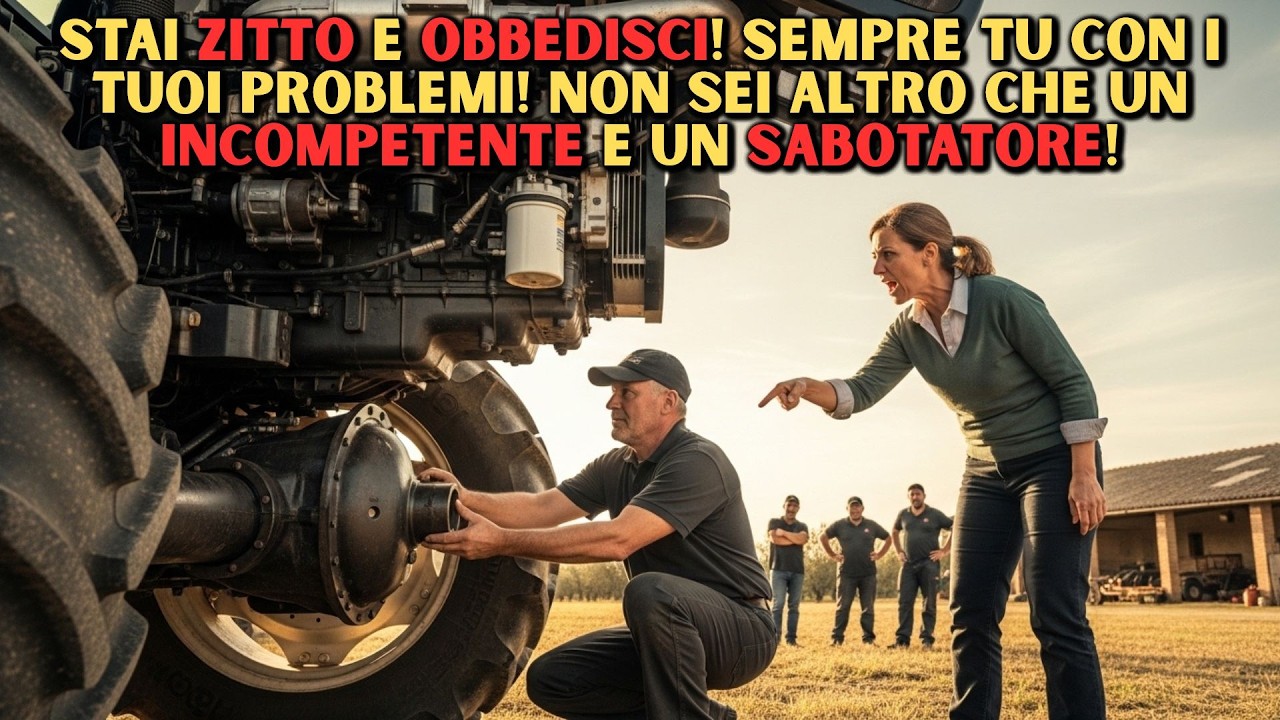 “Vattene, È colpa tua”—La Direttore Lo Insultò Ma Sfiorò Il Differenziale E Il Trattore Tacque In 6…