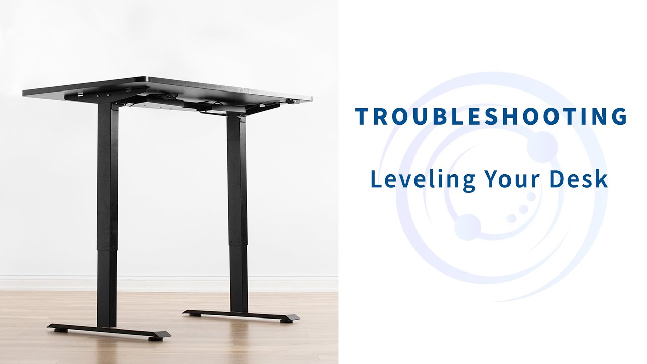 How To Level A Desk Using The Foot Pads by VIVO