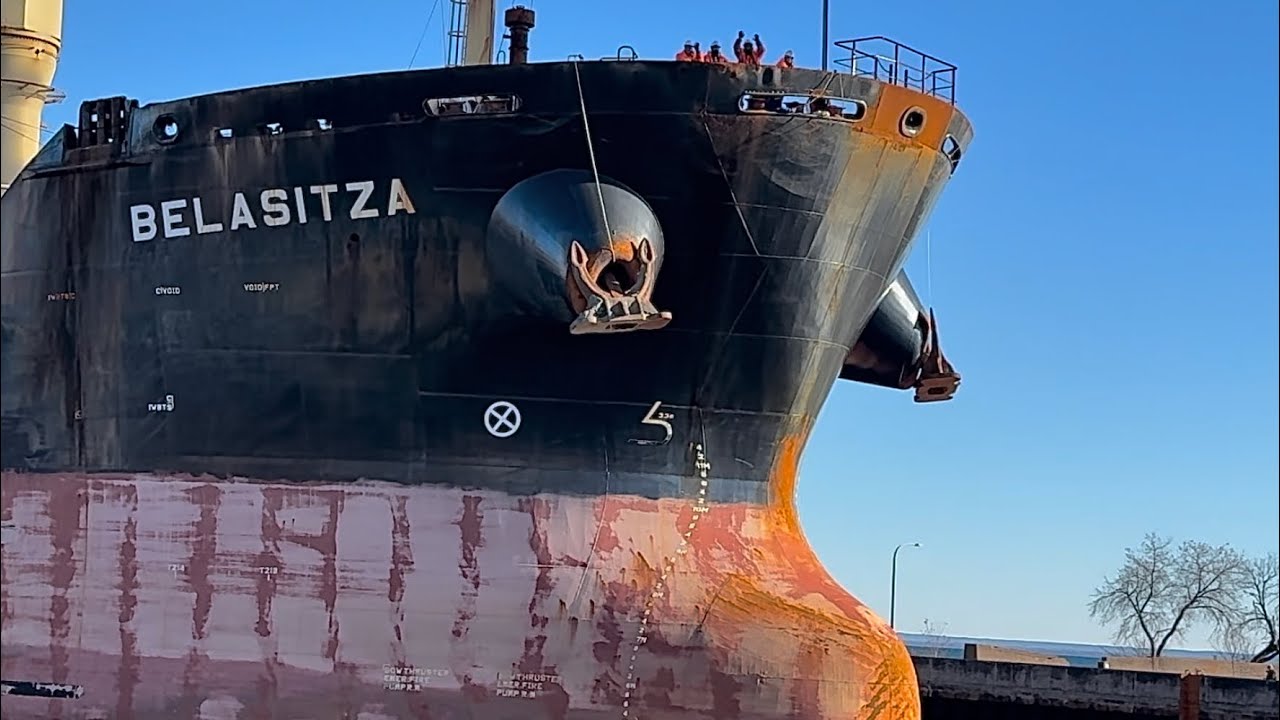 Belasitza’s First Ever Duluth Arrival in 14 years on the Lakes, Following an Overseas Incident