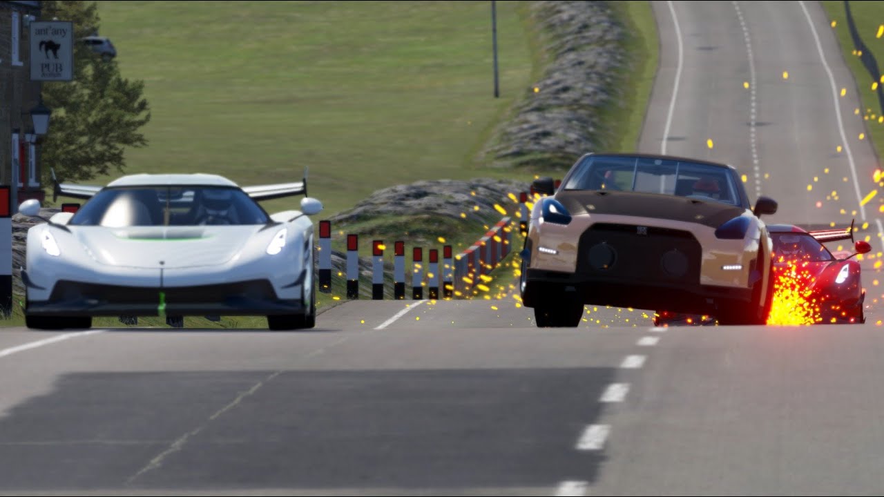 Nissan GT-R ALPHA Queen vs Koenigsegg Jesko at Highlands