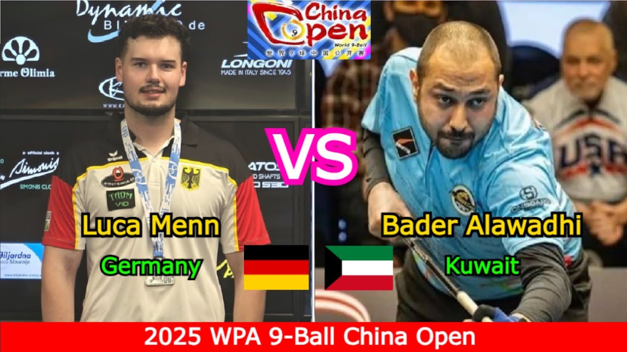 Luca Menn 🆚️ Bader Alawadhi | 2025 WPA 9-Ball China Open - Round 1 - Race to 9
