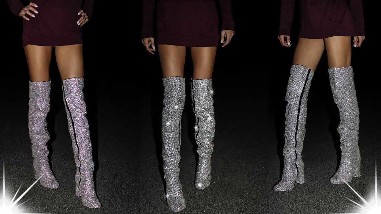 DIY $10,000 Crystal Boots for Cheap | Alya Amsden