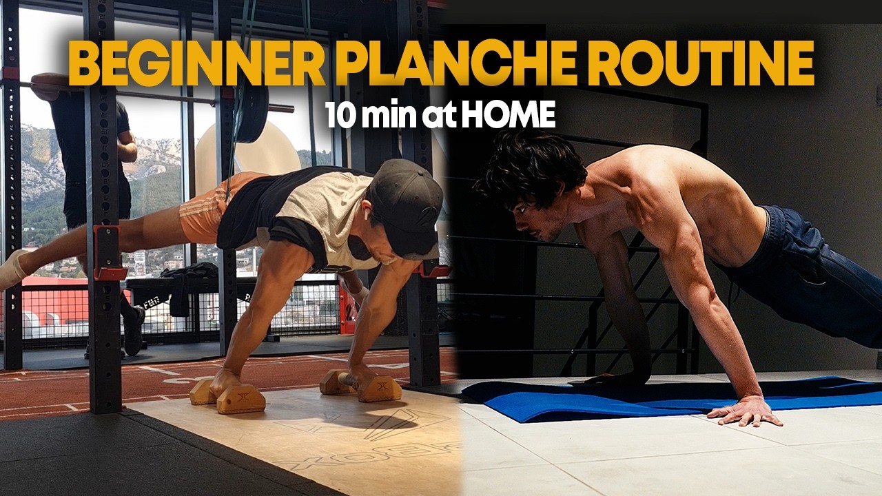 PLANCHE routine for beginners | 10 min follow along