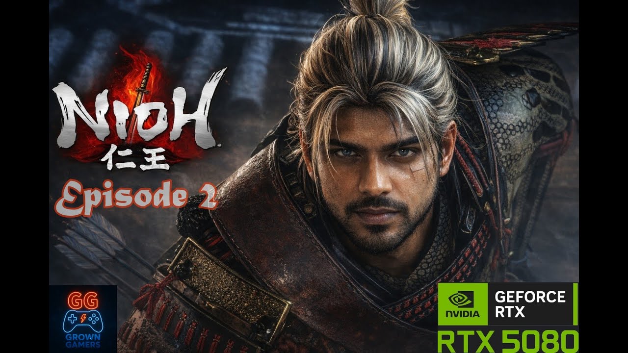 Nioh Live 🔴 First Playthrough | Soulslike Rage Begins | Samurai Build Gameplay | Episode 2 - 4K Live