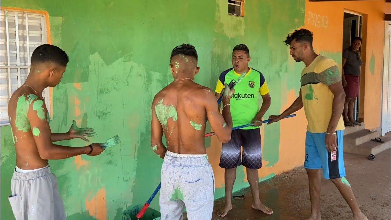 FOMOS PINTAR A CASA E DEU UMA TREMENDA CONFUSÃ0