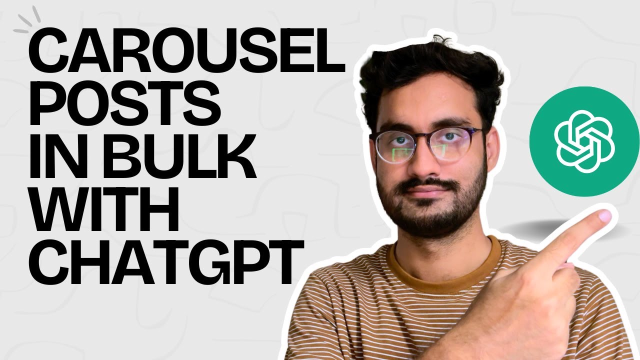 How To Create Carousel Posts In Bulk Using ChatGPT + Contentdrips