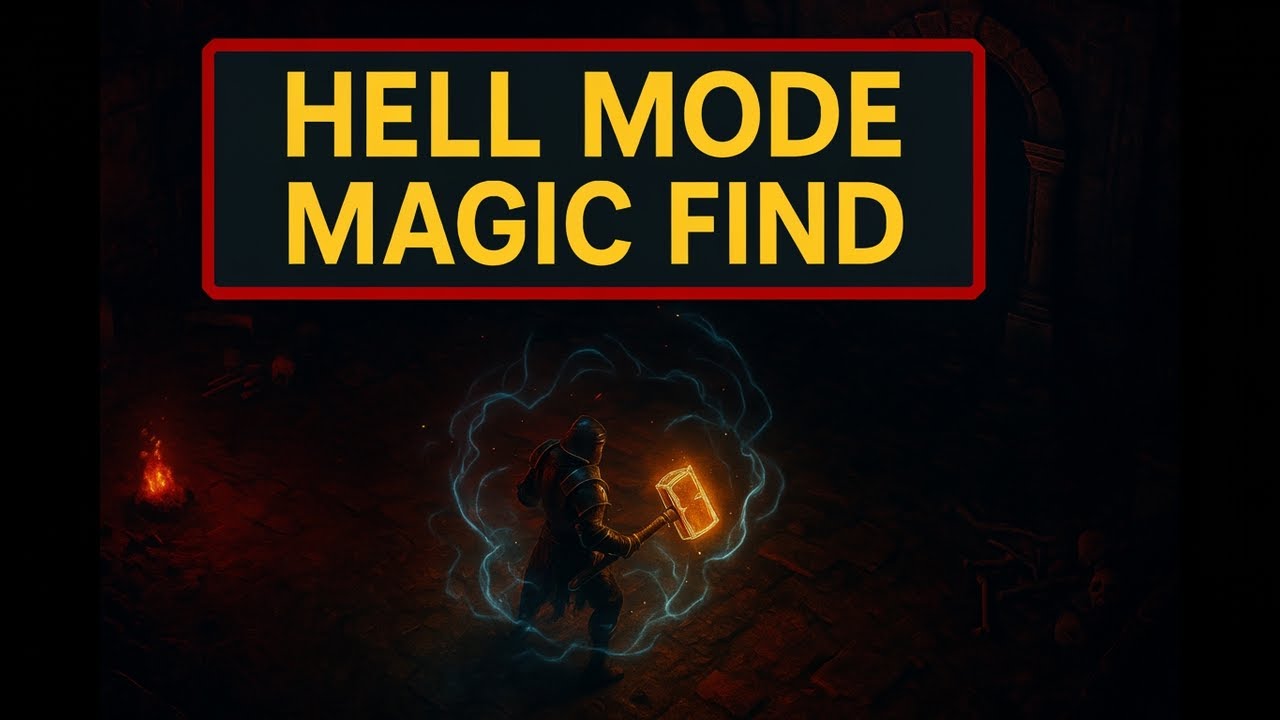 Diablo 2 Resurrected Hammerdin build gameplay in hell mode magic find