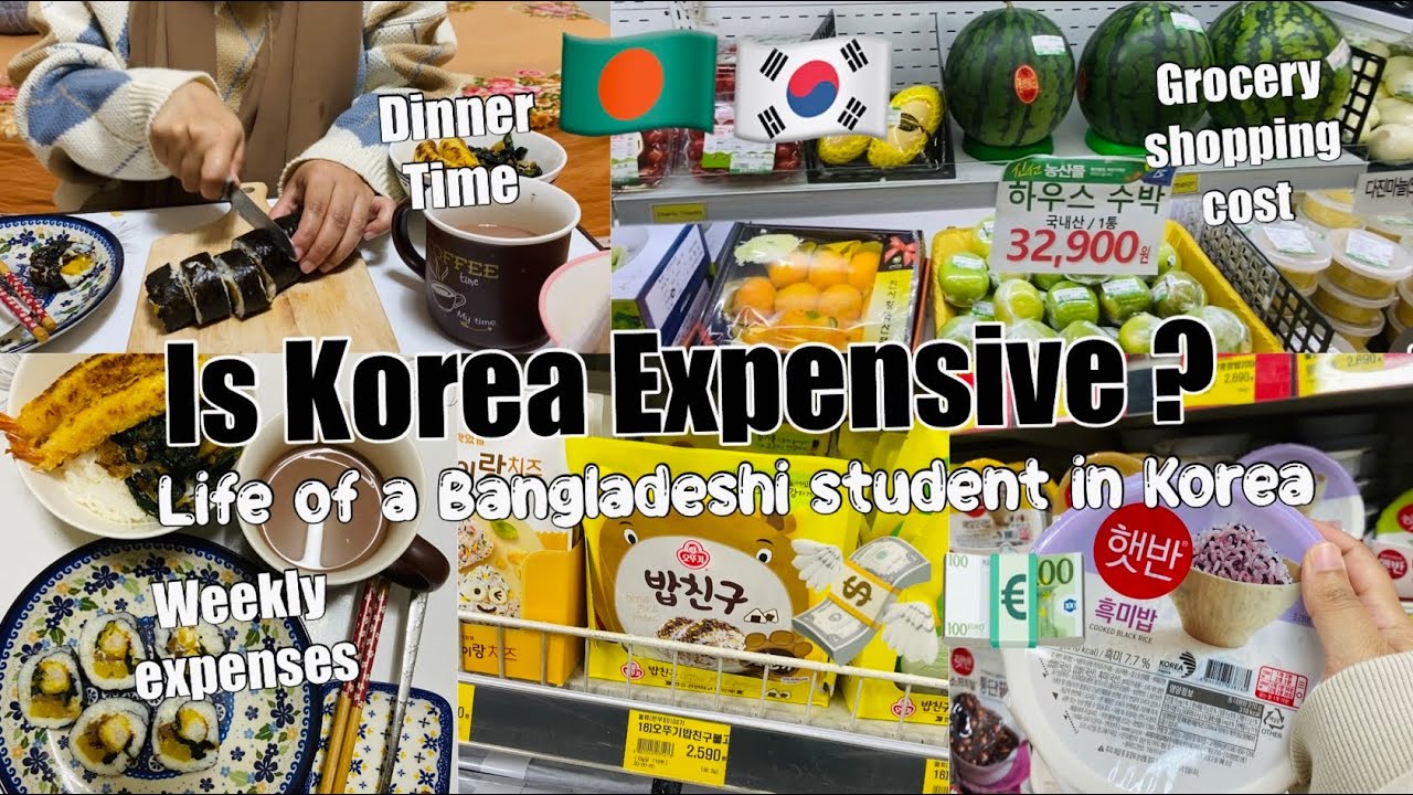 Living Cost in Korea for a week💸🤯Life of a Bangladeshi 🇧🇩Student in Korea🇰🇷💶