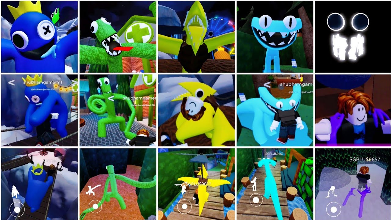 What If I Become Every Monster In Rainbow Friends 2 Normal Vs Camera View Jumpscares