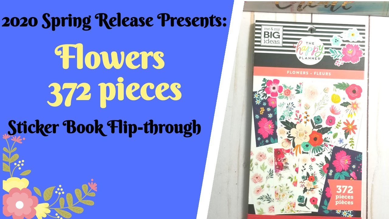 FLOWERS Sticker Book Flip-through | The Happy Planner | Southern Tee Time