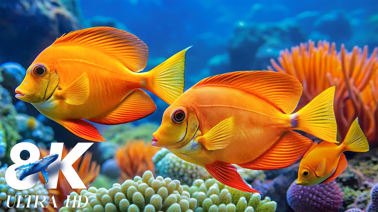 8K Red Sea Escape 🌊 Relaxing Coral Reefs, Jellyfish & Ocean Life Sounds