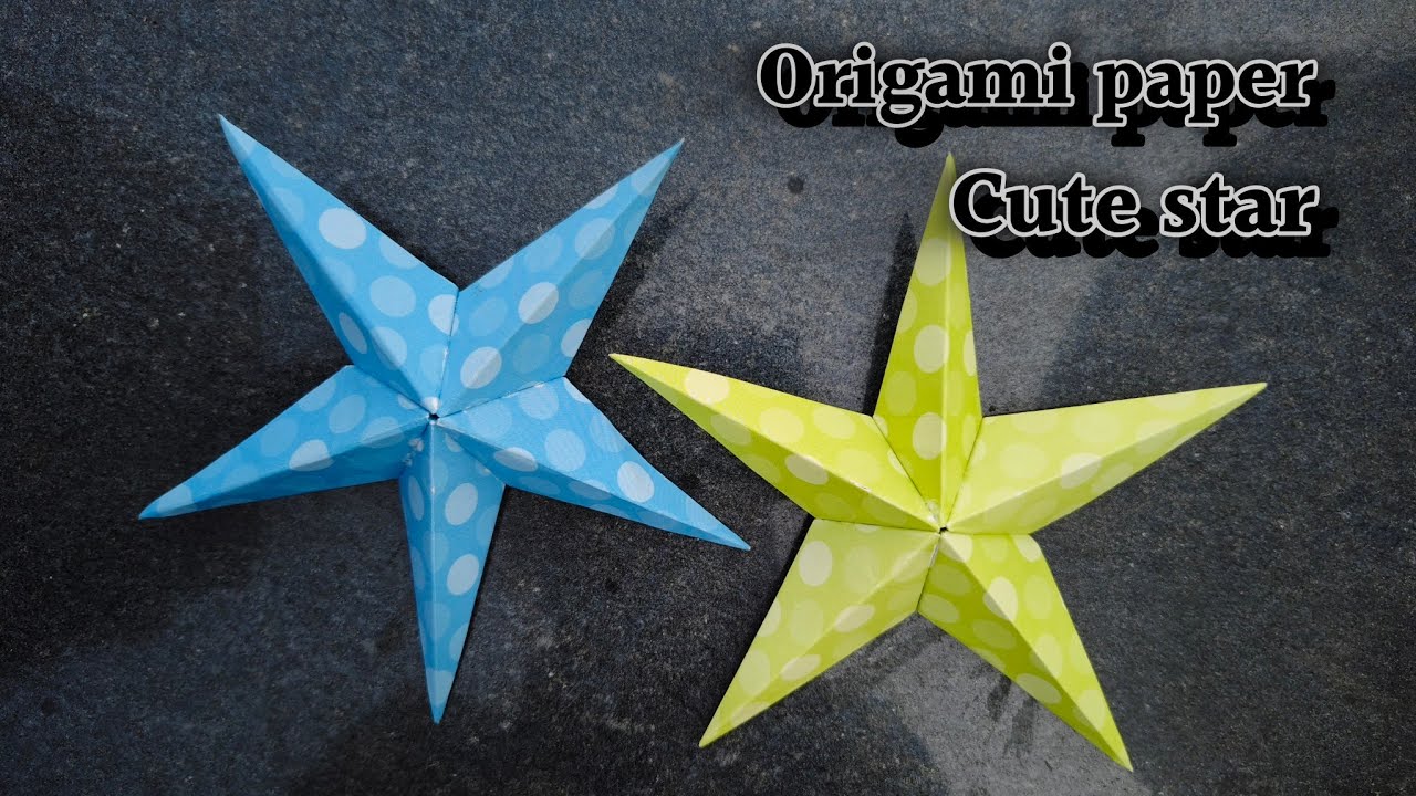 Origami paper star ✨🥰💯।। How to make a paper star।। Origami star 