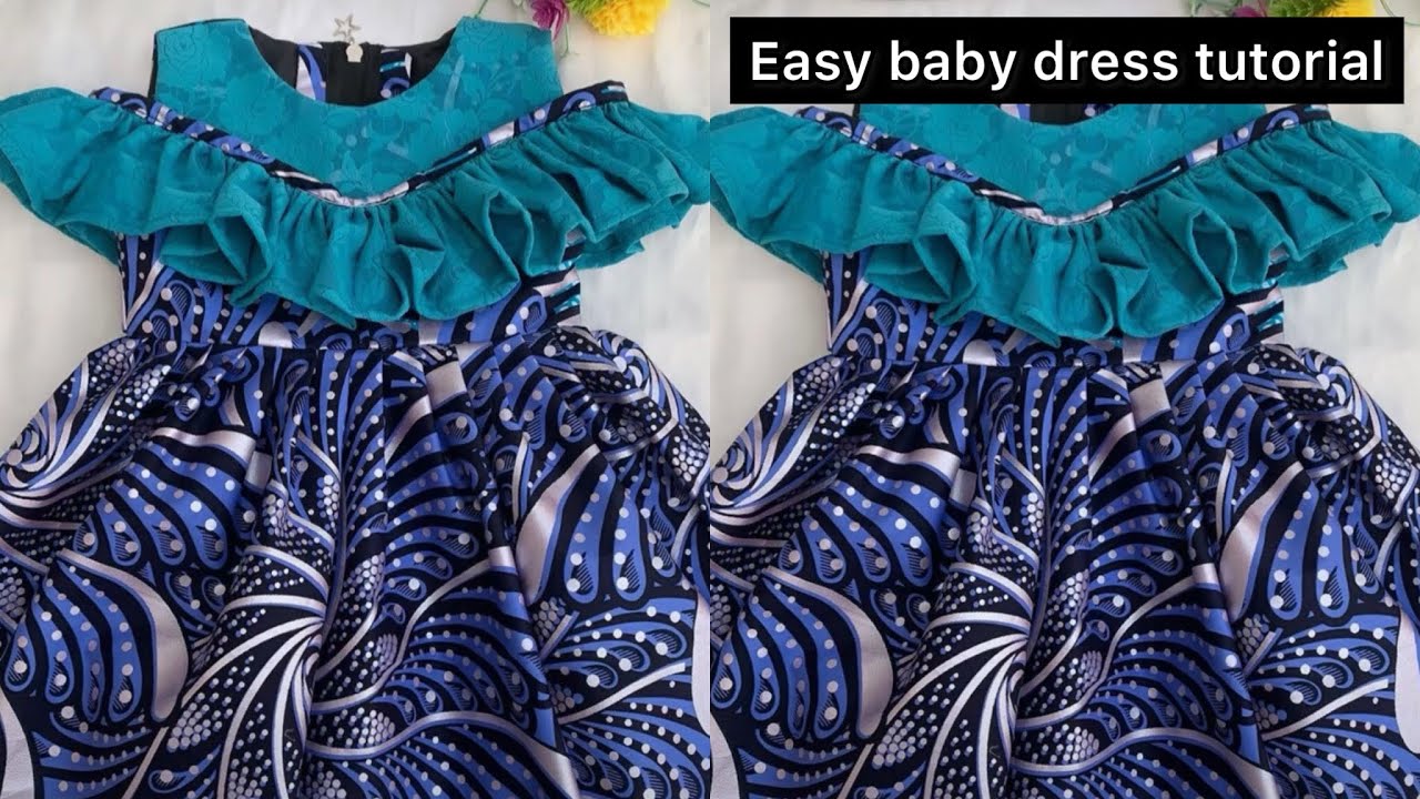 HOW TO SEW A BABY DRESS FROM START TO FINISH - free pattern tutorial