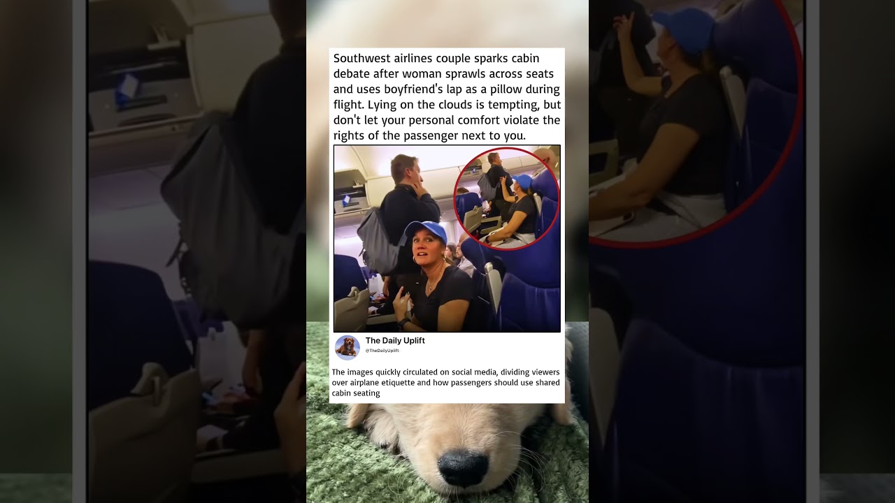 Love is sweet, but airplane etiquette is always a must