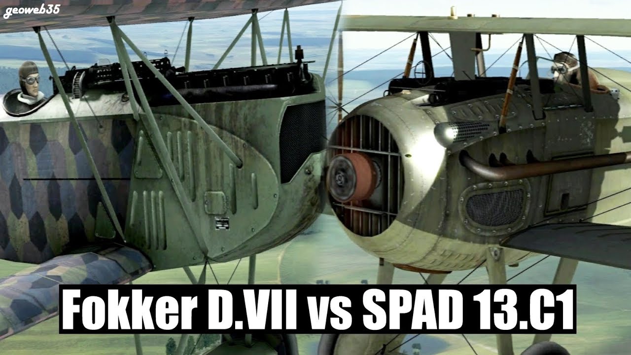 Rise Of Flight United | Single Patrol | Fokker D.VII Vs SPAD 13 C1 WW1 Aircraft
