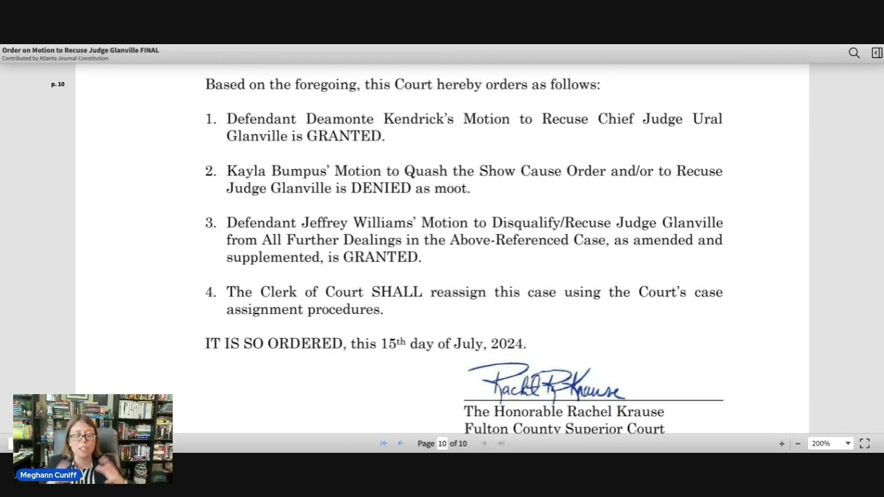 Judge Glanville Recused From Young Thug / YSL Trial! Meghann Explains